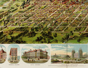 Bird's Eye View of Salt Lake City, Utah, 1891