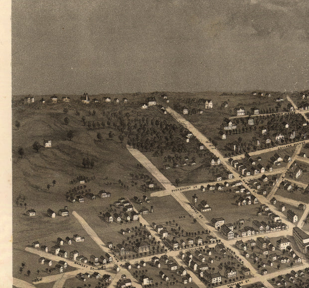 Bird's Eye View of Saint Paul, Minnesota, 1867