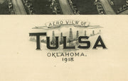 Bird's Eye View of Tulsa, Oklahoma, 1918