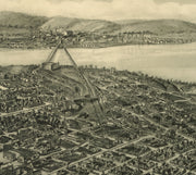 Bird's Eye View of Tulsa, Oklahoma, 1918