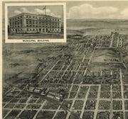 Bird's Eye View of Tulsa, Oklahoma, 1918