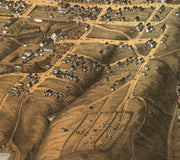 Bird's Eye View of Virginia City, Nevada, 1875
