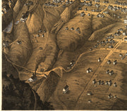 Bird's Eye View of Virginia City, Nevada, 1875