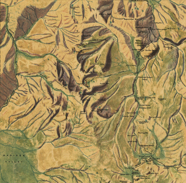 Panoramic View of the Yellowstone National Park, Wyoming-Montana-Idaho, 1915