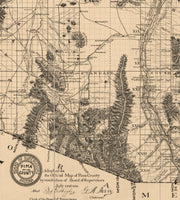 Official Map of Pima County, Arizona, 1893
