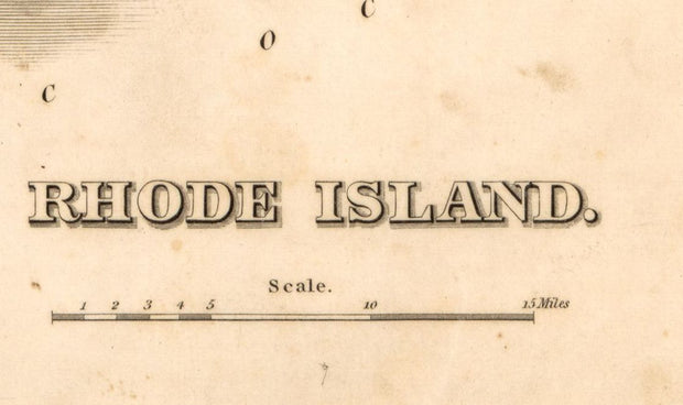 Map of the State of Rhode Island, 1829