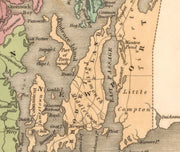 Map of the State of Rhode Island, 1829