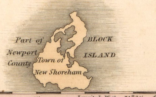 Map of the State of Rhode Island, 1829