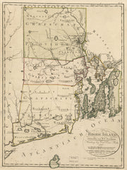 Map of the State of Rhode Island, 1797