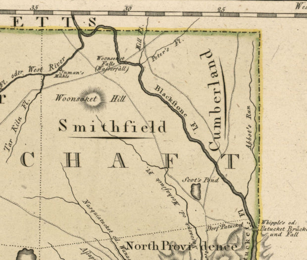 Map of the State of Rhode Island, 1797