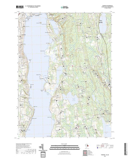 US Topo 7.5-minute map for Tiverton RIMA – American Map Store