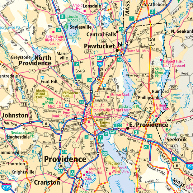 Rhode Island by Rand McNally