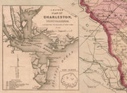 Colton's Map of South Carolina, 1876