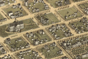 Bird's Eye View of Columbia, SC - 1872