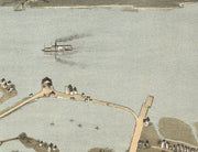 Bird's Eye View of Charleston, SC - 1872