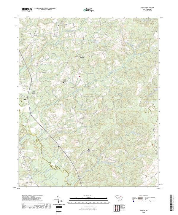 US Topo 7.5-minute map for Angelus SC