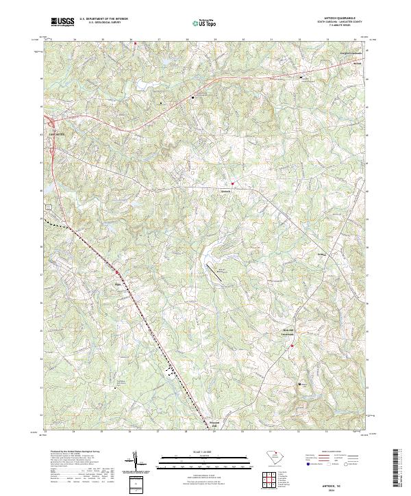 US Topo 7.5-minute map for Antioch SC