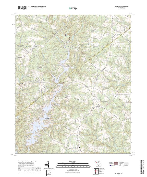 US Topo 7.5-minute map for Antreville SC