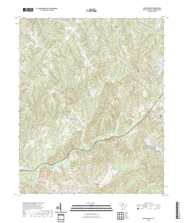 US Topo 7.5-minute map for Baton Rouge SC