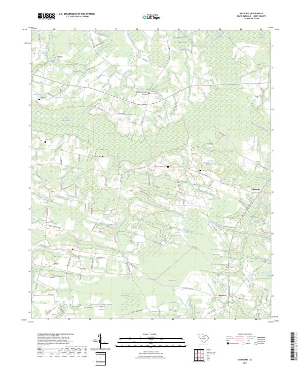 US Topo 7.5-minute map for Bayboro SC
