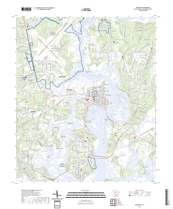 US Topo 7.5-minute map for Beaufort SC