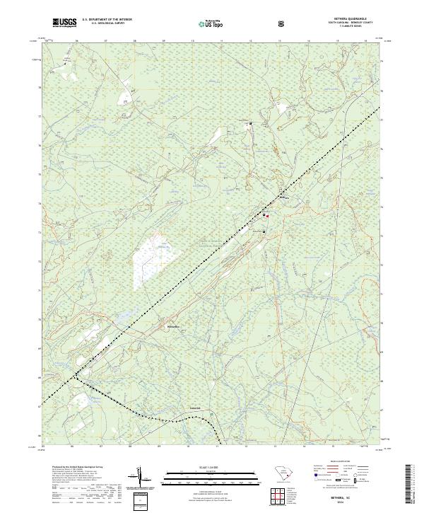 US Topo 7.5-minute map for Bethera SC