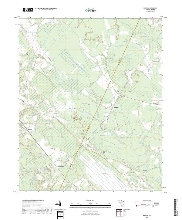 US Topo 7.5-minute map for Bingham SC