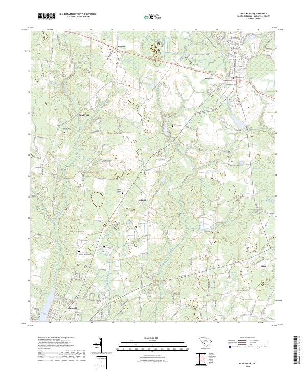 US Topo 7.5-minute map for Blackville SC