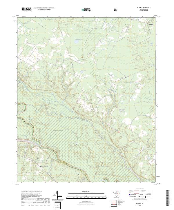 US Topo 7.5-minute map for Blakely SC