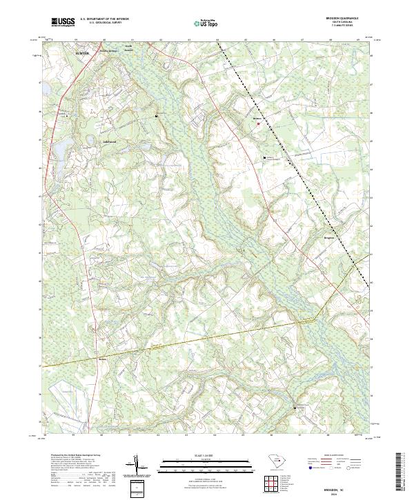 US Topo 7.5-minute map for Brogdon SC