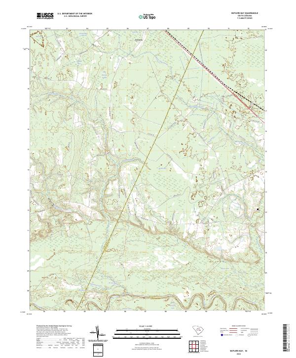US Topo 7.5-minute map for Butlers Bay SC
