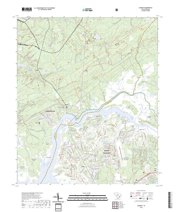 US Topo 7.5-minute map for Cainhoy SC