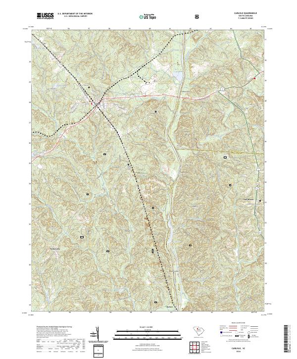 US Topo 7.5-minute map for Carlisle SC