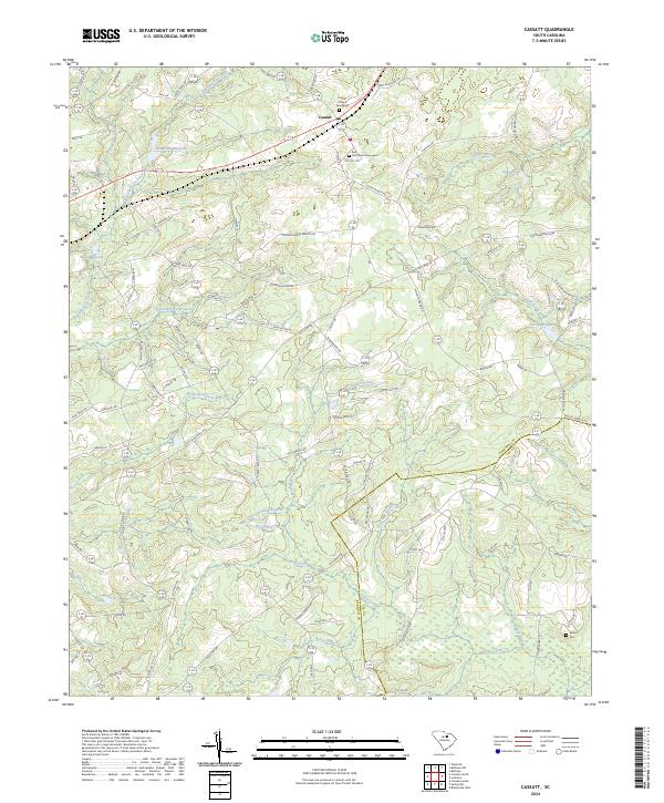 US Topo 7.5-minute map for Cassatt SC