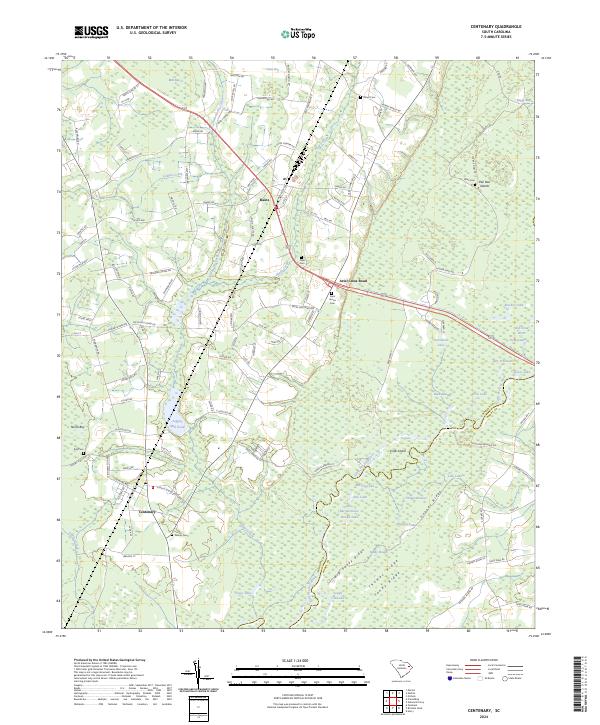 US Topo 7.5-minute map for Centenary SC