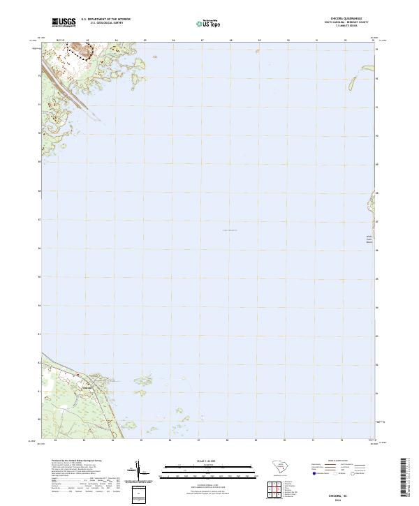 US Topo 7.5-minute map for Chicora SC