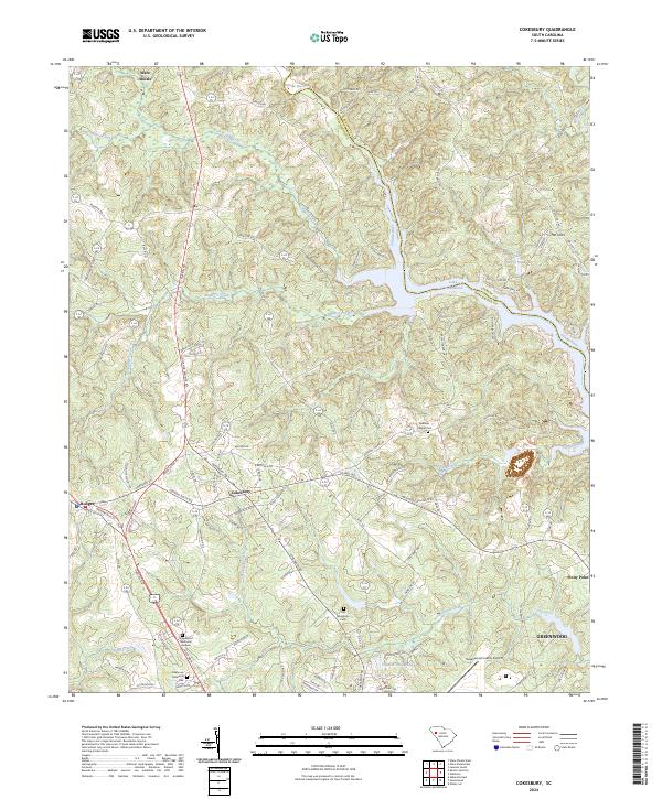 US Topo 7.5-minute map for Cokesbury SC