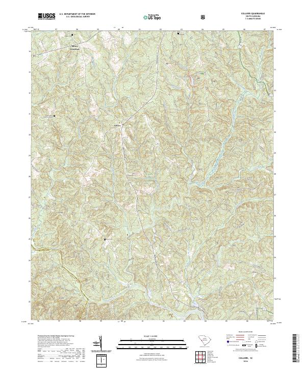 US Topo 7.5-minute map for Colliers SC