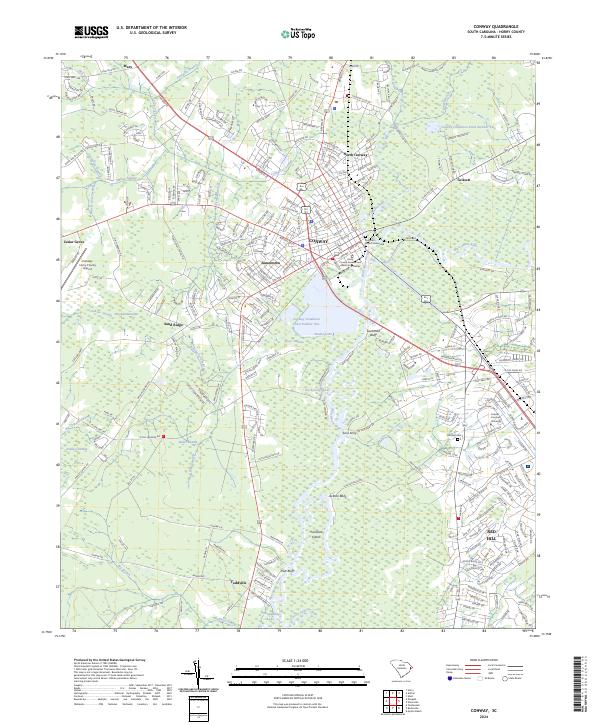 US Topo 7.5-minute map for Conway SC