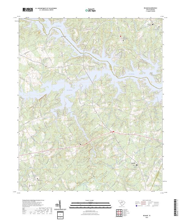 US Topo 7.5-minute map for Delmar SC