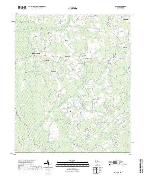 US Topo 7.5-minute map for Dongola SC