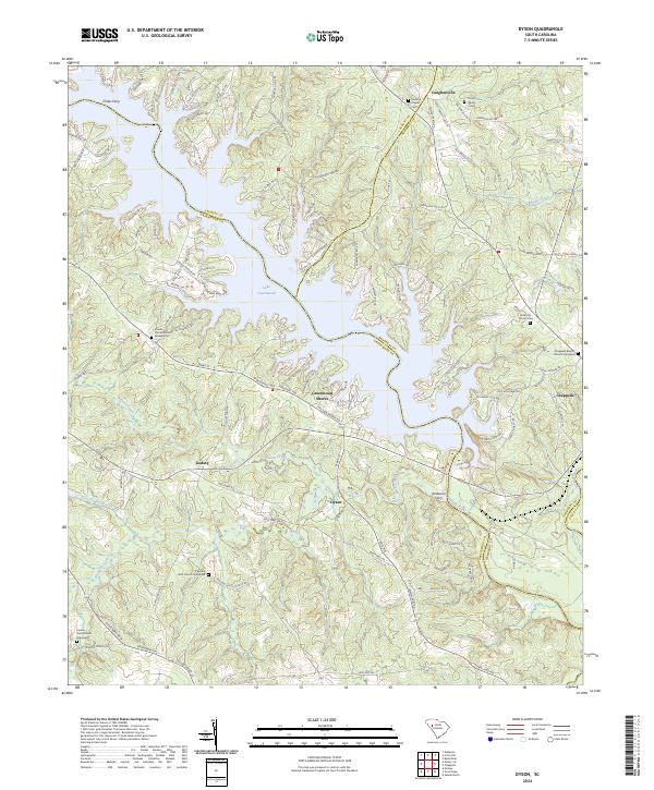 US Topo 7.5-minute map for Dyson SC