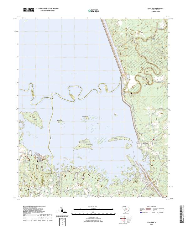 US Topo 7.5-minute map for Eadytown SC