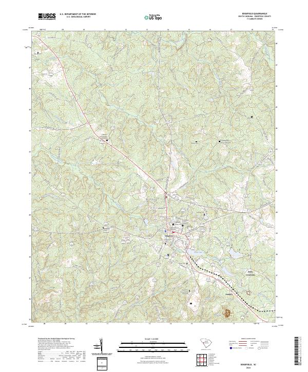 US Topo 7.5-minute map for Edgefield SC
