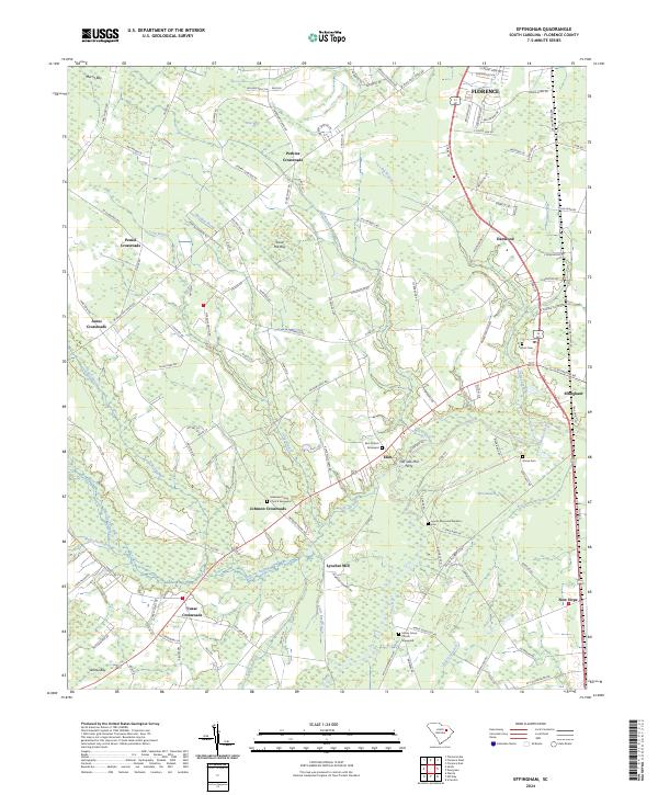 US Topo 7.5-minute map for Effingham SC