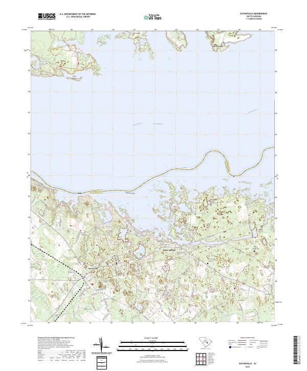 US Topo 7.5-minute map for Eutawville SC