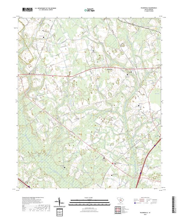 US Topo 7.5-minute map for Felderville SC