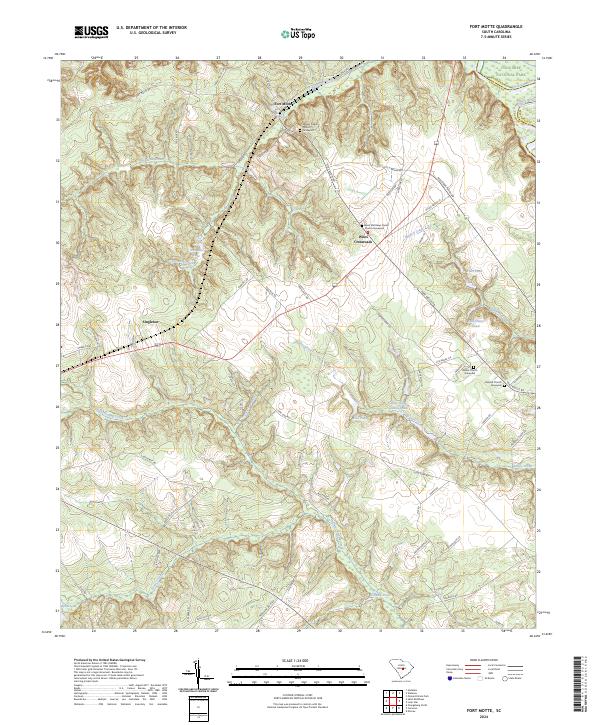 US Topo 7.5-minute map for Fort Motte SC