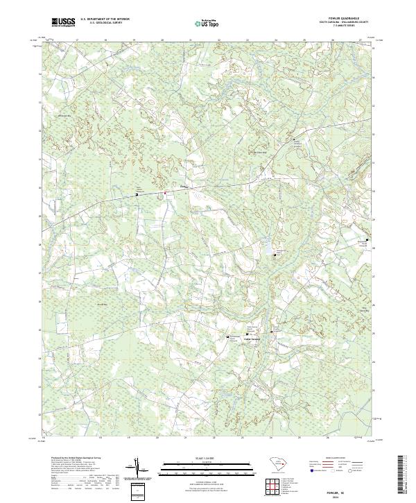 US Topo 7.5-minute map for Fowler SC