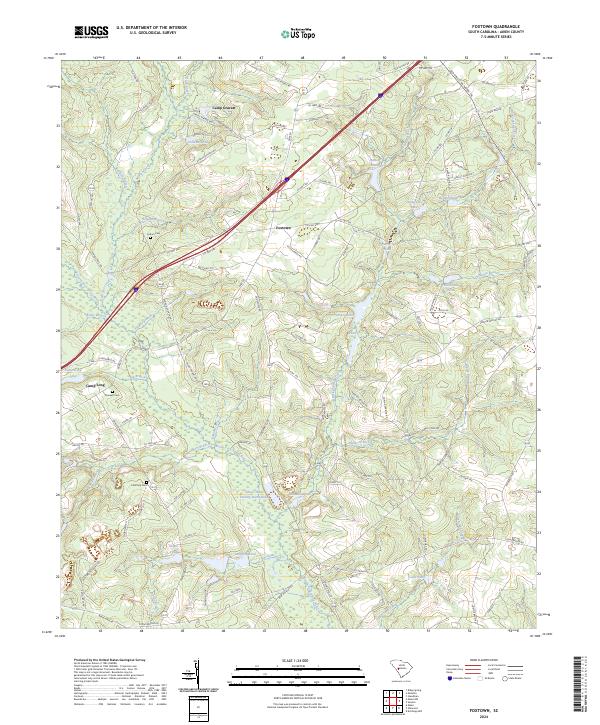 US Topo 7.5-minute map for Foxtown SC